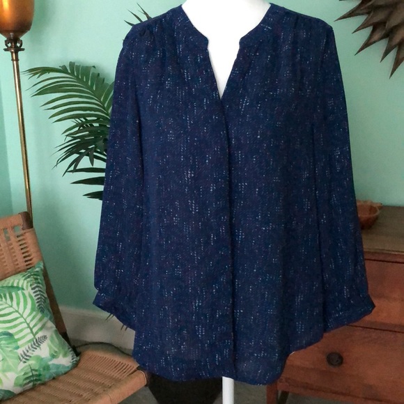 Dalia dark blue blouse size S - Picture 1 of 10
